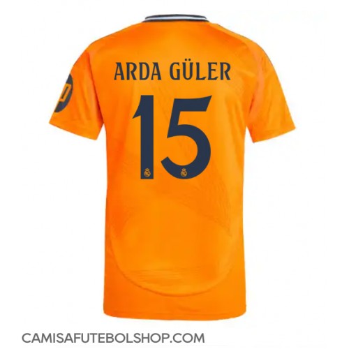 Camisa de time de futebol Real Madrid Arda Guler #15 Replicas 2º Equipamento 2024-25 Manga Curta